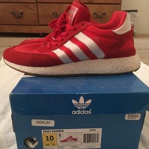 Adidas Iniki Boost (red) size 10